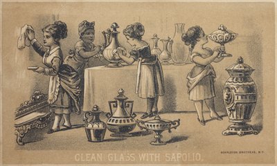 Glas schoonmaken met Sapolio door American School