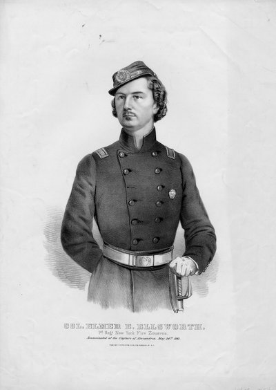 Kol. Elmer E. Ellsworth: 1e Regt. New York Fire Zouaves door American School