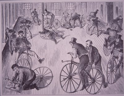 Fietsschool (velocipede), New York, VS door American School