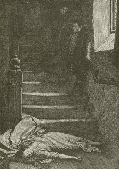 De Dood van Juffrouw Langdon, naar het schilderij van Wm Fred Yeames door American School