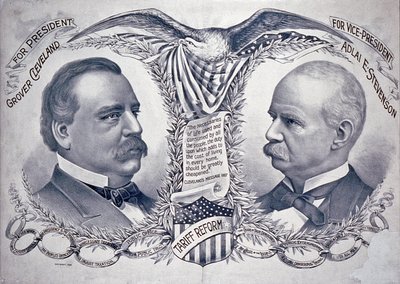Democratische presidentiële campagneposter door American School