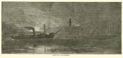 Vernietiging van de Albemarle, oktober 1864 door American School