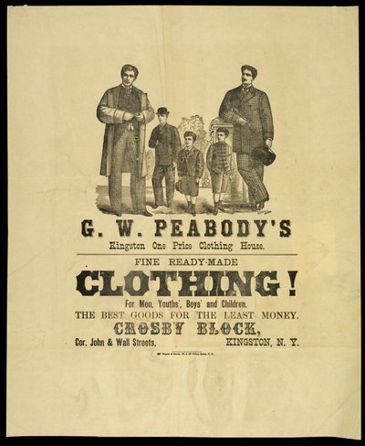 G.W. Peabodys Kingston One Price Kledinghuis door American School