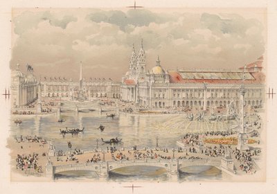 Grote Bekken op de Wereldtentoonstelling van Chicago door American School