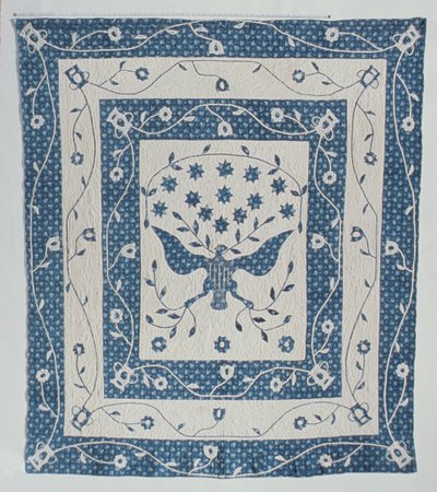 Grote zegel van de Verenigde Staten quilt door Susan Strong, Maryland of Ohio, ca. 1830 door American School