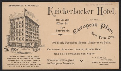 Hotel Handelskaart door American School