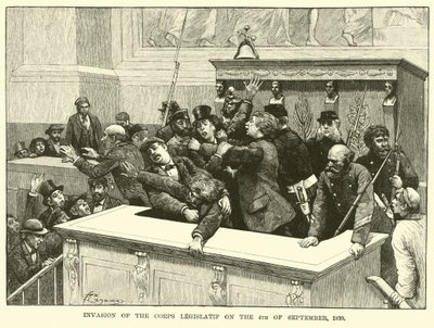 Invasie van het Corps Legislatif op 4 september 1870 door American School