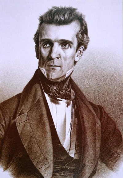 James Knox Polk (1795-1849) door American School