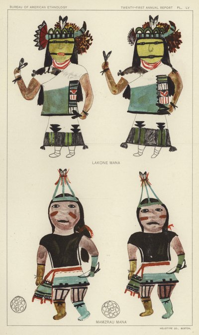 Lakone Mana, Mamzrau Mana (kleurenlitho) door American School