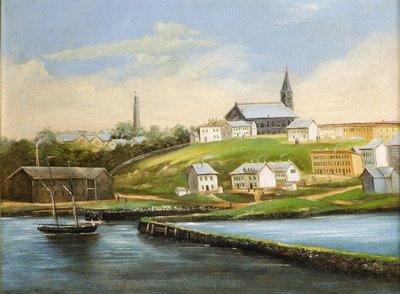Landschap van Bunker Hill door American School
