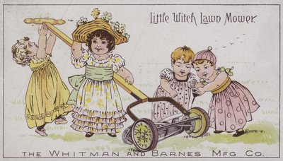 Kleine heks grasmaaier (chromolitho) door American School