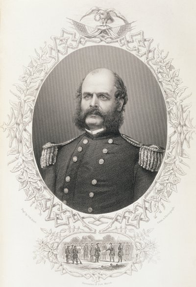 Generaal-majoor Ambrose Everett Burnside, uit 