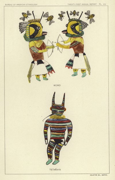 Momo, Tetanaya (kleurenlitho) door American School