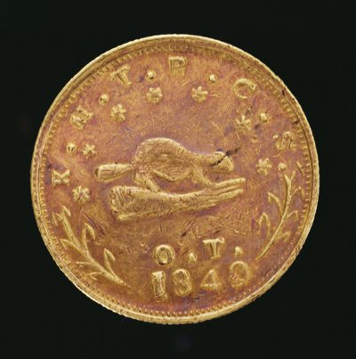 Oregon Exchange Company tien dollar door American School