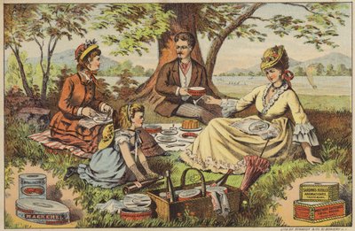 Picknick bij het Water, genieten van Ingeblikte Vis door American School