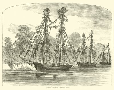 Porters mortiervloot in Trim, juni 1862 door American School