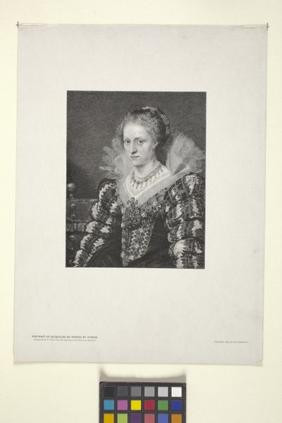 Portret van Jacquelin De Cordes door American School
