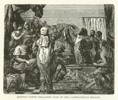 Quintus Fabius verklaart oorlog aan de Carthaagse Senaat door American School
