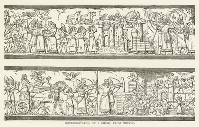 Voorstelling van een belegering; uit Nimrud door American School