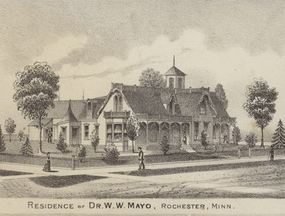 Woonplaats van Dr. W W Mayo, Rochester, Minnesota, VS door American School