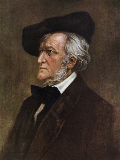 Richard Wagner (litho) door American School