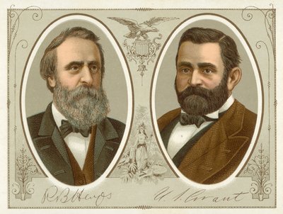 Rutherford B Hayes, Ulysses S Grant door American School