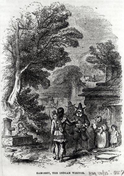 Samoset, de Indiase bezoeker, uit 