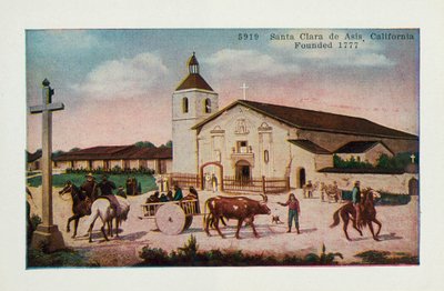 Santa Clara de Asis, Californië, opgericht in 1777 door American School