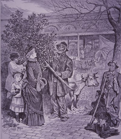 Verkoop van kerstbomen in Richmond, Virginia door American School