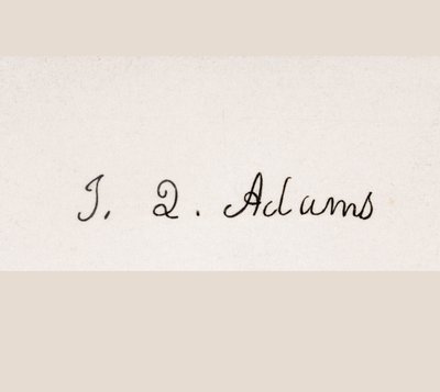 Handtekening van John Quincy Adams door American School