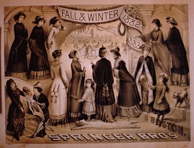 Springer Brothers, Boston, herfst- en wintercollectie, 1882-83 door American School