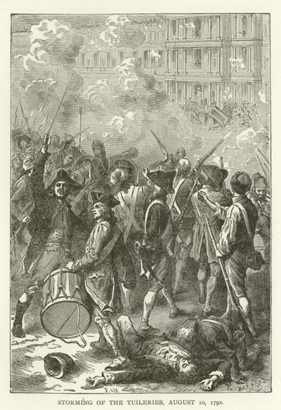 Bestorming van de Tuilerieën, 10 augustus 1792 door American School