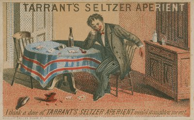 Tarrants Seltzer Aperient, handelskaart door American School