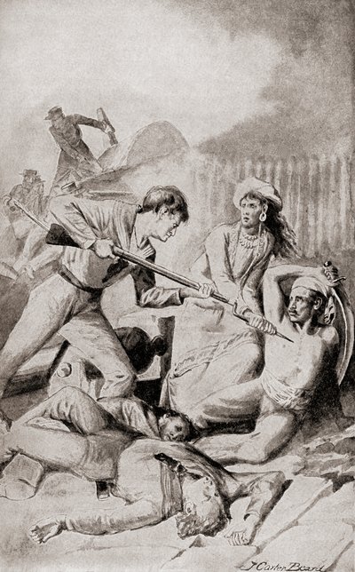 De Slag bij Quallah Battoo in 1832, uit 