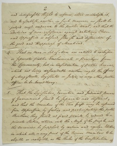 De Bill of Rights, kopie ondertekend in Federal Hall, 1789 door American School