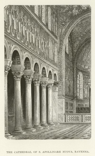 De Kathedraal van S Apollinare Nuova, Ravenna door American School