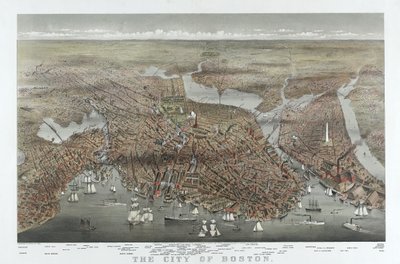 De Stad Boston, uitgegeven 1873 door American School