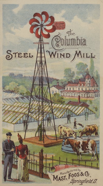 De Columbia stalen windmolen door American School