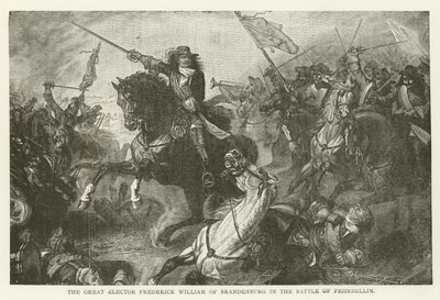 De Grote Keurvorst Frederik Willem van Brandenburg in de Slag bij Fehrbellin door American School