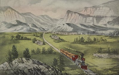 Het Grote Westen, uitgegeven 1870, Currier & Ives door American School