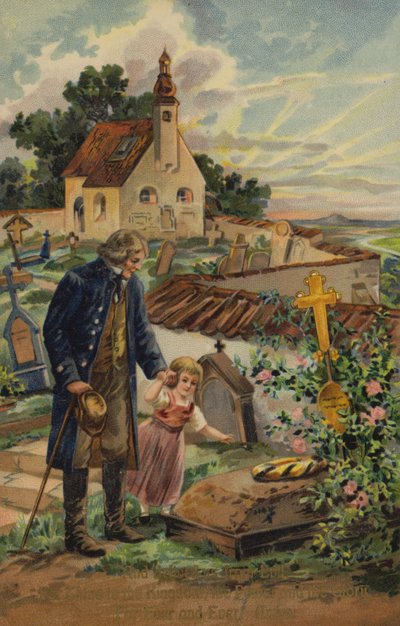 Het gebed van de Heer, en verlos ons van het kwaad (chromolitho) door American School