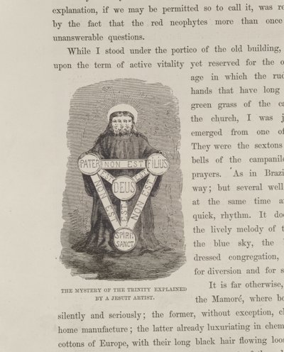 Het Mysterie van de Drie-eenheid uitgelegd door een Jezuïet Kunstenaar, uit De Amazone en Madeira Rivieren, door Franz Keller, 1874 door American School
