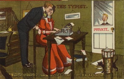 De Typist - een typemachine bespaart tijd en maakt werk een plezier door American School