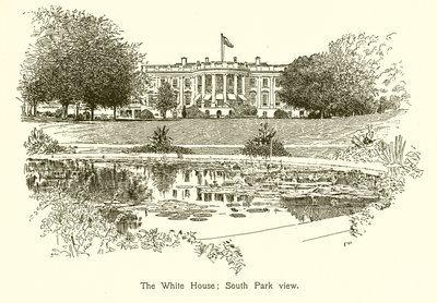 Het Witte Huis; Zuidpark uitzicht door American School
