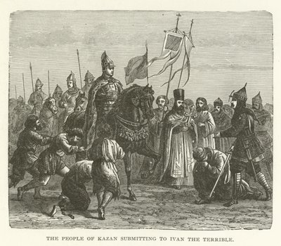 Het volk van Kazan onderwerpt zich aan Ivan de Verschrikkelijke door American School