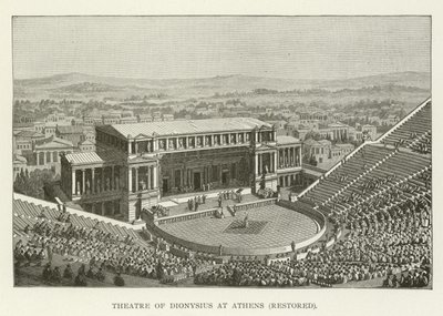 Theater van Dionysius in Athene, gerestaureerd door American School