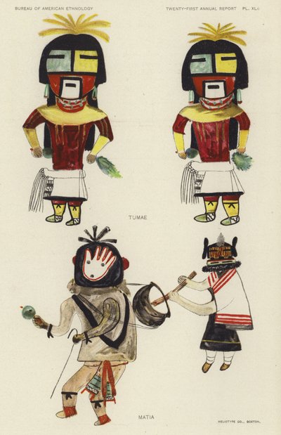 Tumae, Matia (kleurenlitho) door American School
