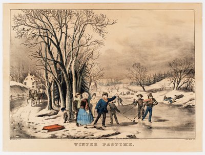 Wintervermaak, ca. 1800-10 door American School