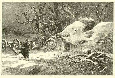 Winterkwartieren, op wacht, februari 1864 door American School