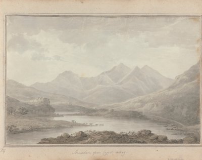 Uitzichten in Engeland, Schotland en Wales: Snowdon, vanaf Capel Cerrig door Amos Green